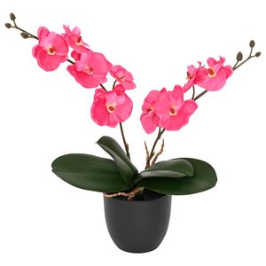 vidaXL Planta de Orqu&iacute;dea Artificial Vermelho 36 x 10 x 30 cm