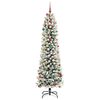 vidaXL &Aacute;rvore de Natal Artificial Branco 240 cm PVC, Metal e Pl&aacute;stico
