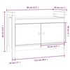vidaXL Banco de corredor 80x40x60 cm madeira de pinho maciça branco