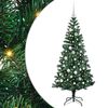 vidaXL &Aacute;rvore de Natal Artificial Pr&eacute;-iluminada Verde 150 cm