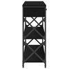 vidaXL Mesa de Console com gaveta Carvalho preto 100 x 28 x 75 cm