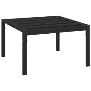vidaXL Mesa de centro para jardim 60x60x35 cm a&ccedil;o preto