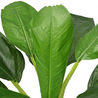 vidaXL Planta bananeira artificial com vaso 150 cm verde