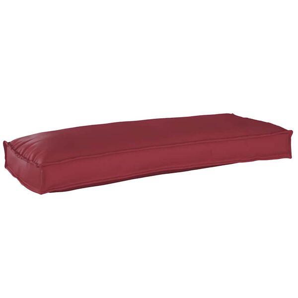vidaXL Almofada de palete para banco Vinho Vermelho 100 x 40 x 8 cm