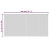 vidaXL Tapete retangular 100x200 cm bambu cor natural