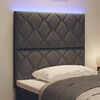 vidaXL Cabeceira Cinzeto 100 cm tecido