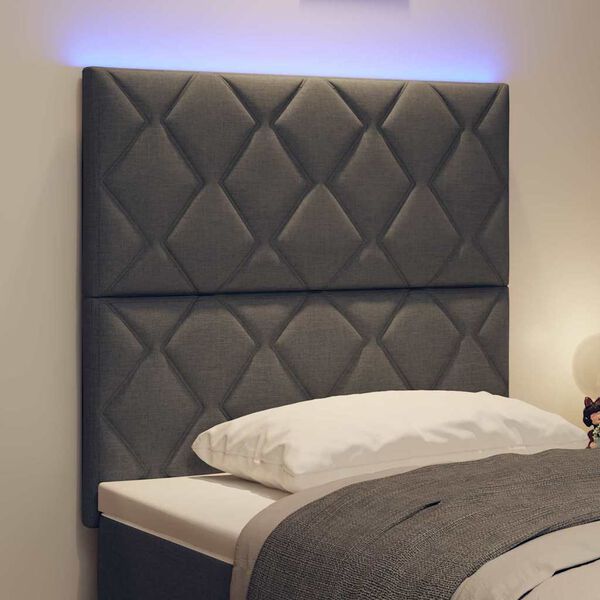 vidaXL Cabeceira Cinzeto 100 cm tecido