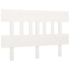 vidaXL Cabeceira de cama 203,5x3x81 cm pinho maci&ccedil;o branco