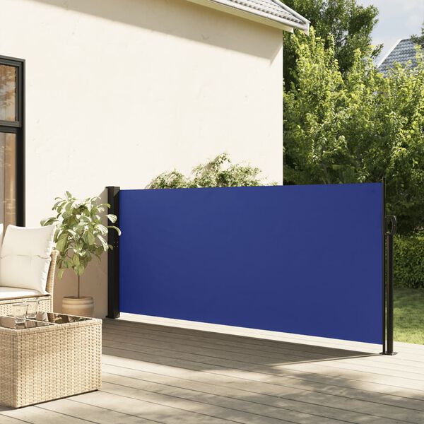 vidaXL Toldo lateral retr&aacute;til 140x300 cm azul