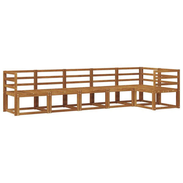 vidaXL Conjunto de Sof&aacute;s para Exterior 6 pcs Natural