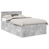 vidaXL Estrutura da Cama Cinzento 120 x 190 cm Derivados de Madeira