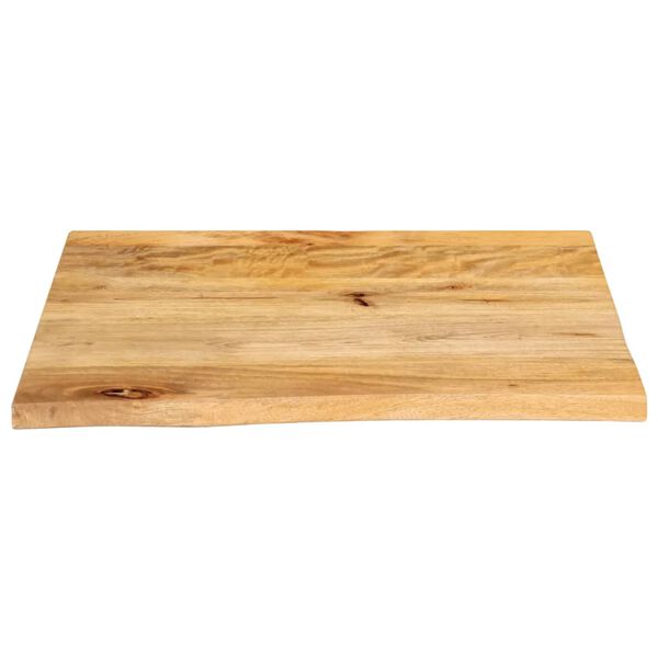 vidaXL Tampo de mesa c/ borda viva 80x80x3,8 cm mangueira maci&ccedil;a
