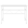 vidaXL Secret&aacute;ria de computador 105x55x72 cm MDF e metal branco