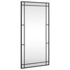vidaXL Espelho de parede retangular 50x100 cm ferro preto