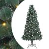 vidaXL &Aacute;rvore de Natal Artificial Pr&eacute;-iluminada com Conjunto de Bolas