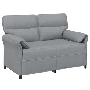 vidaXL Sof&aacute; para 2 Pessoas 2 lugar Cinzento-claro 138 x 83 x 95 cm
