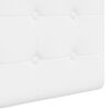 vidaXL Cabeceira Suspensa Branco 130 x 55 x 5 cm tecido