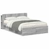 vidaXL Estrutura de Cama com Armazenamento Sonoma cinzento