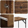 vidaXL Secret&aacute;ria de computador Madeira Antiga 131 x 48 x 75 cm
