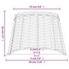 vidaXL Abajur &Oslash;30x20 cm vime castanho