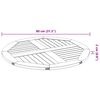 vidaXL Tampo de mesa redondo &Oslash;80x2,2 cm madeira de ac&aacute;cia maci&ccedil;a