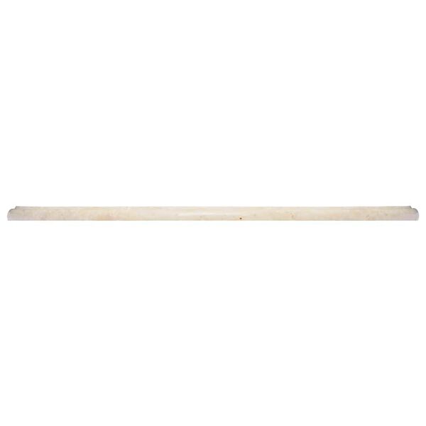 vidaXL Tampo de mesa &Oslash;60x2,5 cm m&aacute;rmore cor creme