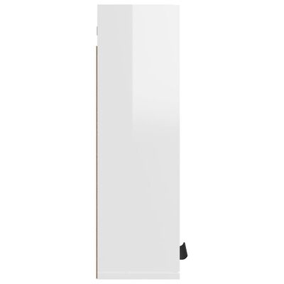 vidaXL Armário de parede casa de banho 32x20x67 cm branco brilhante