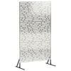 vidaXL Protetor de Privacidade 100 x 50 x 180 cm A&ccedil;o inoxid&aacute;vel