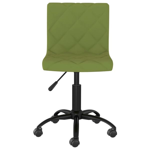 vidaXL Cadeiras de jantar girat&oacute;rias 4 pcs veludo verde-claro