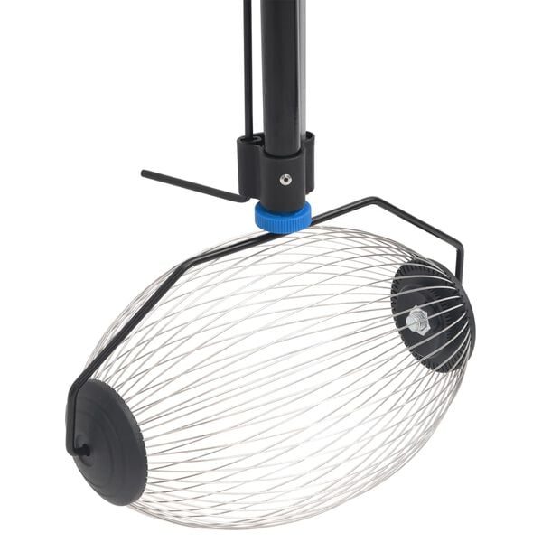 vidaXL Coletor de nozes 127 cm a&ccedil;o azul