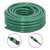 VidaXL Mangueira de jardim com conjunto de encaixe 0,75" 20m PVC verde