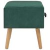 vidaXL Mesas-de-cabeceira 2 pcs 40x35x40 cm veludo verde