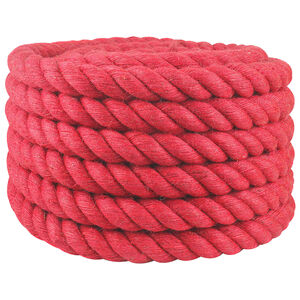 vidaXL Corda de Juta 50 mm Vermelho 100% juta Tossa