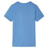 T-shirt infantil com mangas curtas azul-m&eacute;dio 140