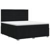 vidaXL Cama box spring com colch&atilde;o Preto 180 x 200 cm Tecido
