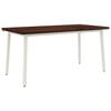 vidaXL Mesa de Jantar Quadrada 160 x 80 x 75 cm Marrom Escuro