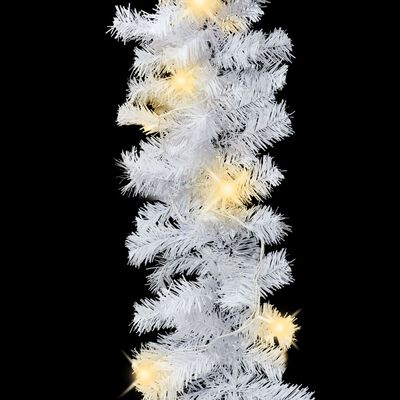 vidaXL Grinalda de Natal com luzes LED 10 m branco