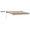 vidaXL Toldo Retr&aacute;til El&eacute;trico Bege e Antracite 3,5 x 2,5 m