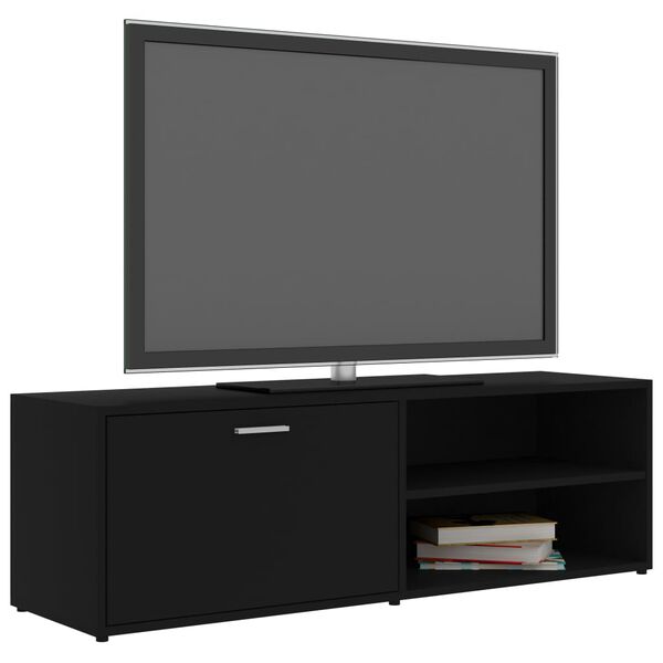 vidaXL Móvel de TV 120x34x37 cm derivados de madeira preto