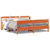 vidaXL Cama sem colch&atilde;o 180x200 cm pinho maci&ccedil;o castanho-mel