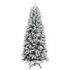 vidaXL Árvore de Natal Artificial com 150 LEDs Branco 63 x 63 x 150 cm
