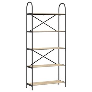 vidaXL Estante Carvalho Sonoma 80 x 30 x 183 cm Madeira processada