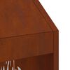 vidaXL Fire Pit Castanho 50 x 50 x 100 cm A&ccedil;o Corten