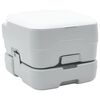 vidaXL Vaso Sanit&aacute;rio de Camping Cinza e Branco 41,5 x 36,5 x 30 cm