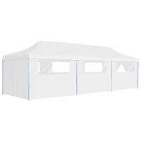 vidaXL Tenda para festas pop-up dobrável c/ 8 paredes 3x9 m branco