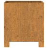 vidaXL Vasos/floreiras c/ pernas 2 pcs 30x30x30 a&ccedil;o corten enferrujado