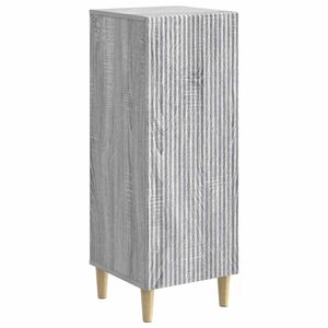 vidaXL Buffet Sonoma Cinzento 33 x 34,5 x 90 cm Derivados de Madeira