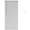 vidaXL Persianas venecianas Prateado 130 x 60 cm Alum&iacute;nio