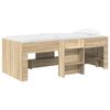 vidaXL Cama Alta para Crian&ccedil;as 2 pcs Carvalho Sonoma 90 x 200 cm