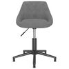 vidaXL Cadeiras de jantar giratórias 4 pcs veludo cinzento-claro